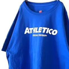 ヘインズ ATHLETICO フィジカル Tシャツ XL ブルー 青 古着