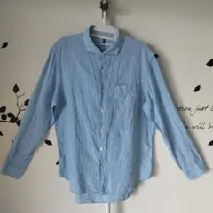 リネンシャツ　リネン100% Lサイズ