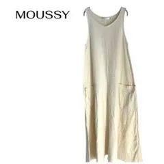 MOUSSYマウジー　ノースリーブロングワンピース　リゾート南国旅行