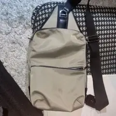 THE SHOP TK ベージュ ナイロンバッグ