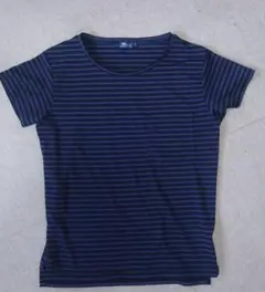 H.L 　Mサイズ ネイビー ストライプ Tシャツ