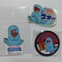 ヌオー ステッカー 缶バッチ 高知だいすきポケモン はりまや橋 鳴子