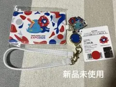 万博限定　ミャクミャク　イコちゃん　合皮パスケース　EXPO2025
