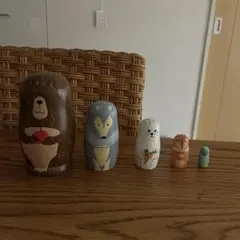 Studio CLIP 木製動物マトリョーシカ