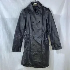 a0201 秋冬 UNIQLO ユニクロ ラム革 ベルト付き レザーコート