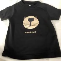 モンベル速乾キッズTシャツ黒くまブラック