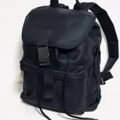 A.P.C. リュック バックパック ブラック 巾着 レザー ナイロン 大容量