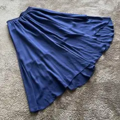 《Mサイズ》トッコクローゼット｜イレギュラーデザインスカート｜ネイビー 紺