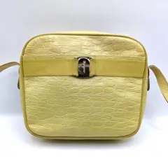 Salvatore Ferragamo ショルダーバッグ クロコ型押し ヴィラ