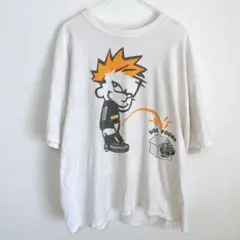 [GILDAN] カルビンとホッブス キャラクターTシャツ 半袖 パロディ XL