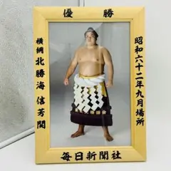 北勝海　優勝額　ミニチュア