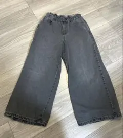 最終処分！　GU デニムパンツ　ブラックデニム　キッズ　150