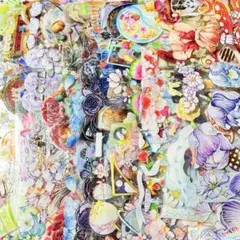 海外マステ 装飾マステ 人物マステつき D