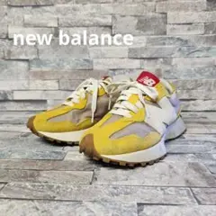 new balance ローカット スニーカー ビッグNロゴ 24cm スエード