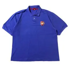 アメリカ古着　アーセナルFC　サッカー　ポロシャツ　半袖　チームロゴ　I1957