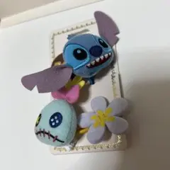 ディズニー　スティッチ　ヘアゴム