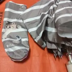 PAUL & JOE 猫プリント 折りたたみ傘
