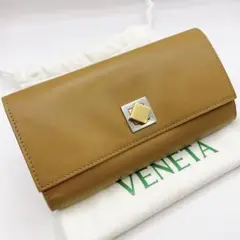 【新品未使用】BOTTEGA VENETA 長財布 コンチネタル キャメル