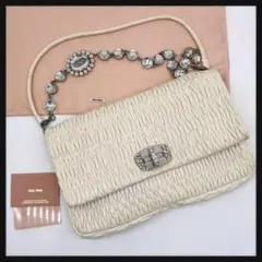 【美品・定価31万】miumiu クリスタル マテラッセ ショルダーバッグ