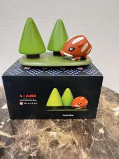 ⭐️希少　未使用　A di Alessi 塩・胡椒・爪楊枝ホルダーセット