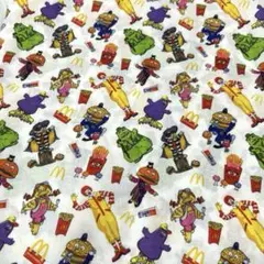 生地 はぎれ 綿ポリ マクドナルド 白