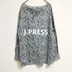 美品 J.PRESS リバティ ブラウス ブルー 総柄