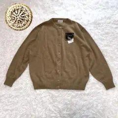 新品未使用タグ付　アパレッタ　カシミヤ100% 金ボタン　カーディガン　ベージュ