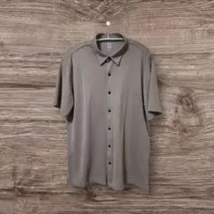 美品 ユニクロ セオリー エアリズムスリムフィットフルオープンポロシャツ XL