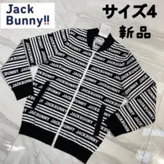 パーリーゲイツ ジップジャケット ロゴボーダー柄 ブラック4