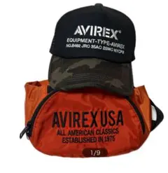 AVIREXブランド【ボディバック&キャップ】2点セット