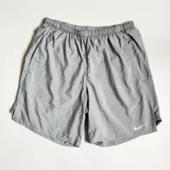 美品Nike【Ｍ】ドライフィット ランニング グレー 腰ポケットインナーショーツ