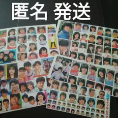 アイドルシール 田原俊彦松田聖子近藤真彦河合奈保子シブがき隊中森明菜松本伊代