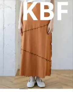 KBF メローカットスカート オレンジ　メロー　夏　秋にも　ロング