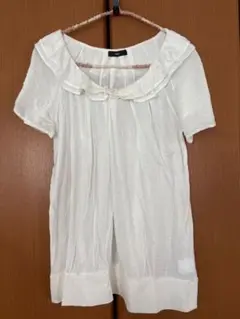 （498）着用したかどうか　INED 半袖カットソー　サイズ15 大きいサイズ