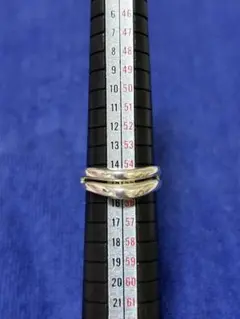 シルバー　リング　15号　ウェーブ
