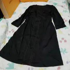 ballseyボールジー黒シャツワンピースS　Mノーカラージャケット　ボールジィ