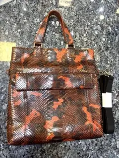 パイソン　2wayトートバッグ　未使用品