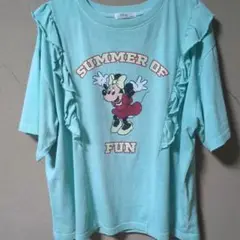 DISNEY　ミッキー　Mickey　フリル半袖Tシャツ