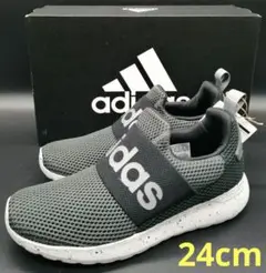 adidas ライト アディレーサー スリッポン スニーカー 24cm