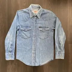 70s ビンテージLee ウエスタン デニムシャツ