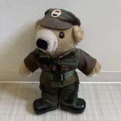 くま　ぬいぐるみ　パトリオットベアーシリーズの米国陸軍 迷彩服姿の兵士　中古