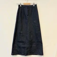 スイヴィ　デニムスカート　ロング丈　Aライン　バックスリット　オンワード樫山