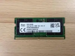 SKhynix DDR5 4800 SODIMM 16GB メモリ DELL
