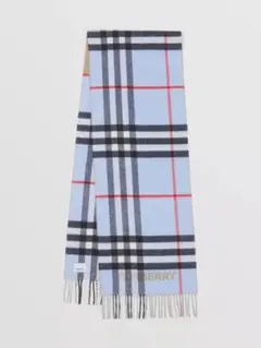お値打ち!バーバリー コントラストチェック カシミアスカーフ