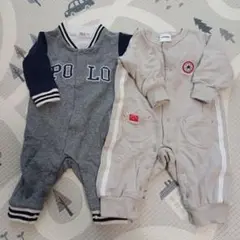 ALL STAR ・POLO　ロンパース2枚セット