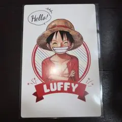 ワンピース 『Hello.ONE PIECE展』 メッセージカード　ルフィ
