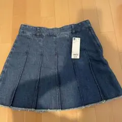 GU デニムプリーツスカート Lサイズ