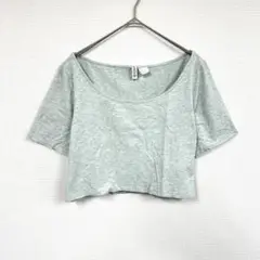 H&M 半袖 ライトグレー トップス Mサイズ 薄手 春夏向けカジュアルウェア