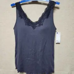 GU 　ブラフィールリブレースVネックタンクトップ　XXL size