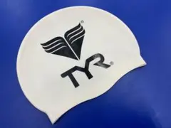 TYR ホワイト 水泳用キャップ